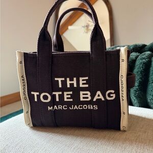 Marc Jacobs Black and Cream Tote Bag